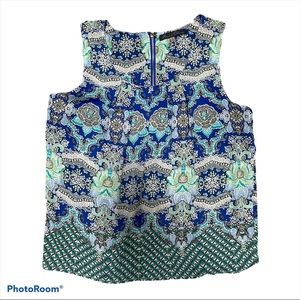 Woman’s SleevelessTop-Rose & Olive-Medium